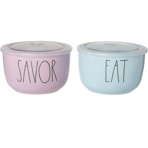 Rae Dunn Savor and Eat Container Set